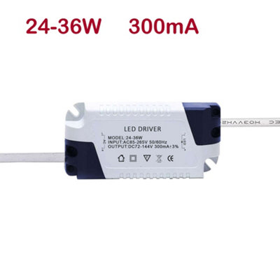 25-36W  Led Driver Constant Current 250Ma Ip20 Rated Constant Current Led Driver TransformerConverts Ac85-265V Into Dc72-144V from B&Q