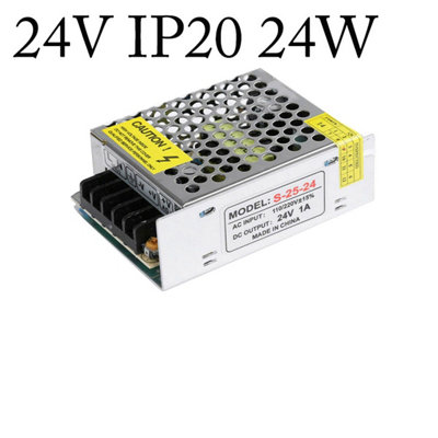  - 24V 24W 1A Universal Regulated Switching Power SupplyIp20 Protection Transformer Power Supply For Ac 110-220V To Dc 24V
