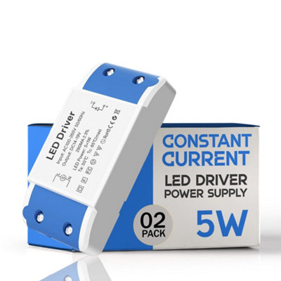  - 2 Pack Led Transformer 5W Dc 14-19 V Led Driver Power Supply Ac 100-265V Constant Current Low Voltage Transformers For Led Strip