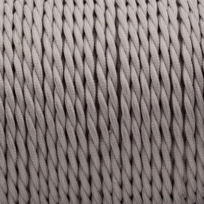 1M 2 Core Twisted Fabric Cable Electrical Wire Textile Braided Vintage Flex Cord For Diy Lamp Pendant Light Lighting Appliances from B&Q