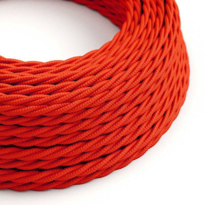 1M 2 Core Twisted Fabric Cable Electrical Wire Textile Braided Vintage Flex Cord For Diy Lamp Pendant Light Lighting Appliances from B&Q