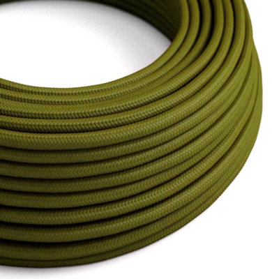 1M 3 Core Round Fabric Cable Electrical Wire Textile Braided Vintage Flex Cord For Diy Lamp Pendant Light Lighting Appliances from B&Q