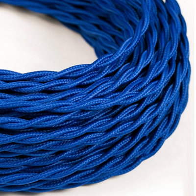 1M 3 Core Twisted Fabric Cable Electrical Wire Textile Braided Vintage Flex Cord For Diy Lamp Pendant Light Lighting Appliances from B&Q