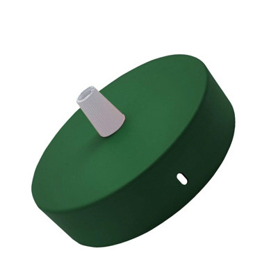 Green Ceiling Rose 100mm Metal Single Outlet Light Fitting Plate With Accessories For Ceiling And Wall Lamp from B&Q