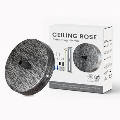 Ceiling Rose Light Fitting 100mm Metal Single Outlet Cover Plate With Accessories For Chandeliers And Wall Lamp from B&Q