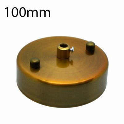 Ceiling Rose Light Fitting 100mm Metal Single Outlet Cover Plate With Accessories For Ceiling And Wall Lamp from B&Q