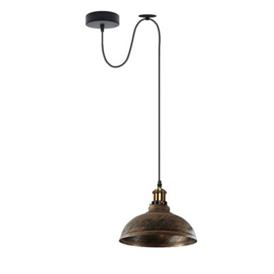  - Ledsone Ceiling Pendant Light Adjustable 2M Cable 60W E27 Bulb Base Industrial Pulley Lighting Lamp For  Kitchen Island 110V-240V
