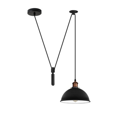  - Ledsone Retro Industrial Ceiling Pendant Light Adjustable Pull Cord E27 Hanging Lamp 2M For Kitchen & Dining