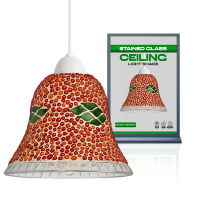  - Glass Lamp Shade Pendant Light Handcrafted Mosaic Ceiling Light Shade For Pendant Lighting,decorative Hanging Lamp Shades