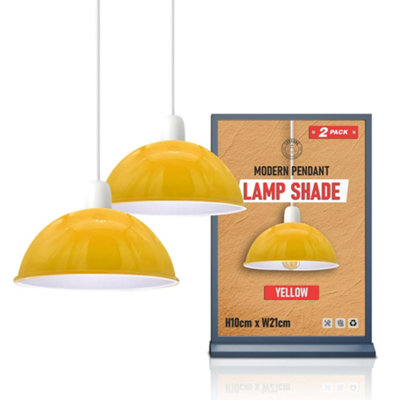 Easy Fit Light Shade Vintage 2 Pack Of Metal 21Cm Dome Ceiling Light Shade Pendant Light Lampshade For Kitchen from B&Q