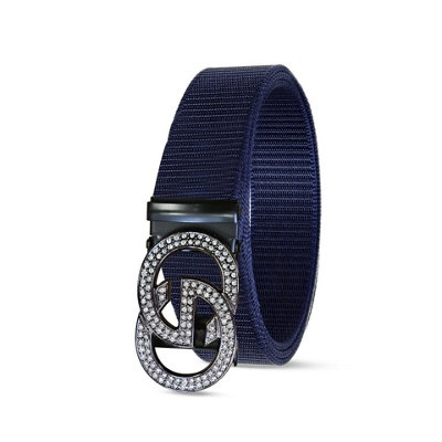 Nylon Tactical Canvas Blue Belt With Gg Sign Metal Buckle For Men  Perfect For Jeans Suits Uniforms & Daily Wear from B&Q