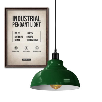 Ledsone Industrial Vintage Retro Style Ceiling Hanging Pendant Light Chandelier from B&Q