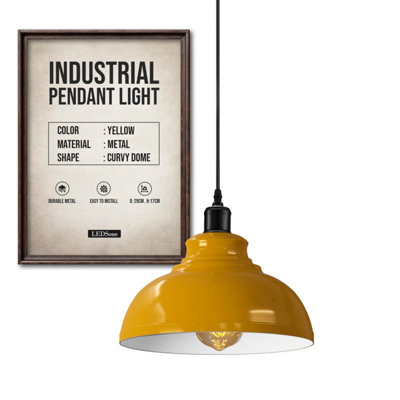 Ledsone Industrial Vintage Retro Style Ceiling Hanging Pendant Light Chandelier from B&Q
