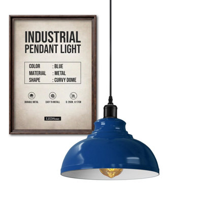 Ledsone Industrial Vintage Retro Style Ceiling Hanging Pendant Light Chandelier from B&Q