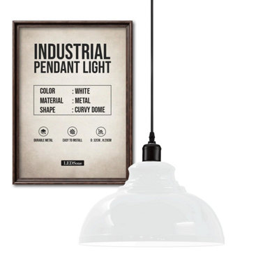 Ledsone Industrial Vintage Retro Style Ceiling Hanging Pendant Light Chandelier from B&Q