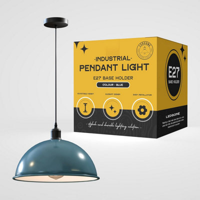 Ledsone Industrial Vintage Retro Style Ceiling Hanging Pendant Light from B&Q