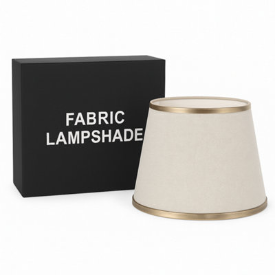 Off-White Empire Fabric Coolie Lampshade 22Cm from B&Q