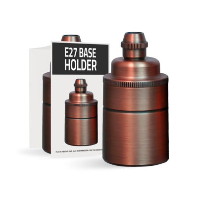  - Vintage Antique Brass Socket Lamp Holder Industrial Edison E27 Bulb Light Socket  Screw In For Diy Pendant Light Wall Light 240V