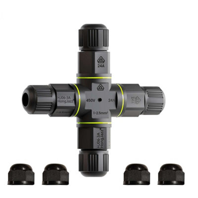 Waterproof Electrical Junction Box Cable Connector Wire Ip684 Way 3 Core Connecter from B&Q