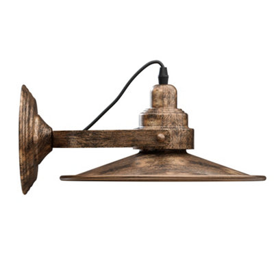  - Ledsone Wall Light Adjustable Swing Arm Wall Mounted Light Fixture For Indoor LightingBrushed Copper