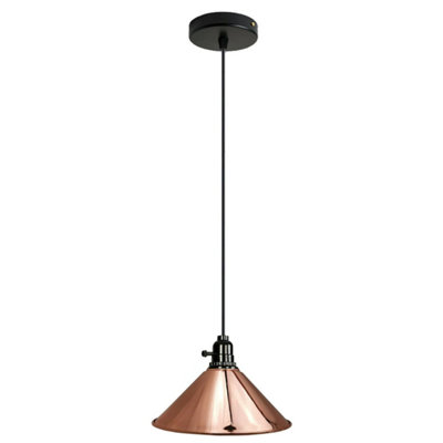 E27 Pendant Lights Height Adjustable With Switch Celing Hanging Light For Living Room Dining Room Bedroom Coffee Bar Kitchen from B&Q