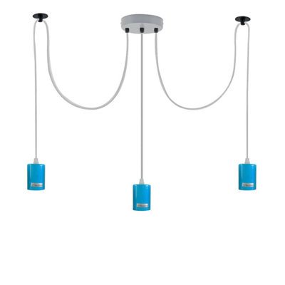 Ledsone 3 Heads Spider Light E27 Adjustable Diy Ceiling Spider Lamp Hanging Chandelier Light Modern Chic Pendant Lighting from B&Q