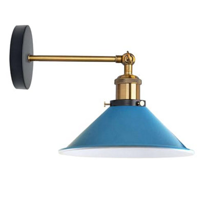 Ledsone Industrial Metal Wall Lights Indoor Wall Sconce Lighting Wall Lamp Fixture Green Brass Without Bulb from B&Q