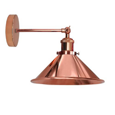  - Industrial Metal Wall Lights Indoor Wall Sconce Lighting Wall Lamp Fixture Rose Gold Without Bulb