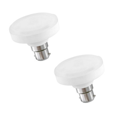  - Pack-2Led B22 T75 R50 Reflector 12W Cool White 6400K Non-Dimmable 75mm-Diameterb22 Flat Ses Led Spotlight Energy Class A