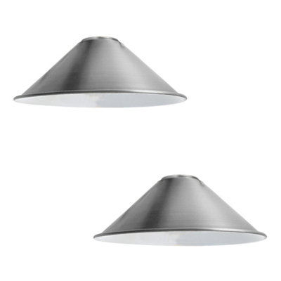 2Pack Cone Lamp Shade Pendant Light Fixtures 22Cm Metal Replacing Hanging Lampshade from B&Q