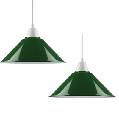 2Pack Cone Lamp Shade Pendant Light Fixtures 22Cm Metal Replacing Hanging Lampshade from B&Q