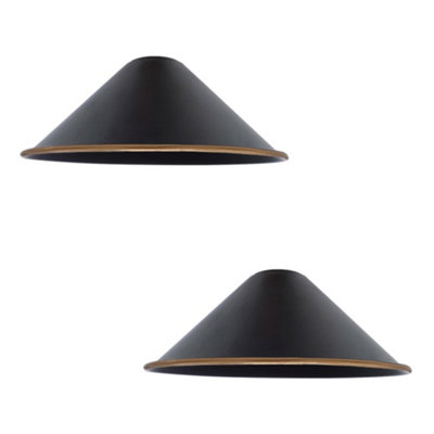 2Pack Cone Lamp Shade Pendant Light Fixtures 22Cm Metal Replacing Hanging Lampshade from B&Q