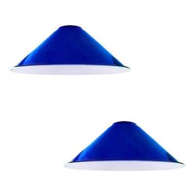 2Pack Cone Lamp Shade Pendant Light Fixtures 22Cm Metal Replacing Hanging Lampshade from B&Q