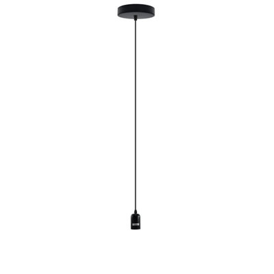  - Black Vintage Industrial Pendant Light E27 Metal Ceiling Lamp