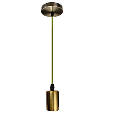  - Vintage Industrial Pendant Light Fitting E27 Ceiling Lamp Holder With Adjustable Cable