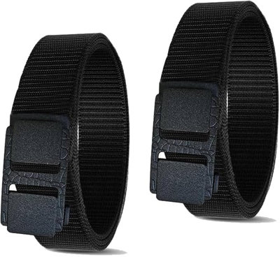 2 Pack Mens Heavy Duty Nylon Web Belt 120Cm Tactical Quick Release Buckle Adjustable Work Belt  For Men Travel Everyday from B&Q