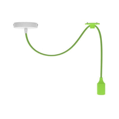 Vintage Industrial Spider Pendant Light  Green Adjustable E27 Ceiling Lamp from B&Q
