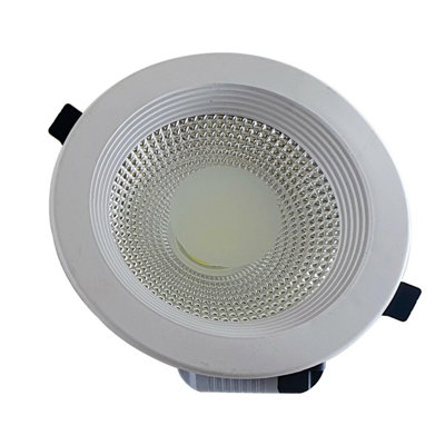  - Led Recessed Ceiling Downlight 15W Cool White 6000K Slim Round Spotlight Single Pack