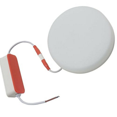 10W Led Recessed Ceiling Downlight Ultra Slim Round Panel Cool White 6000K Energy Efficient from B&Q