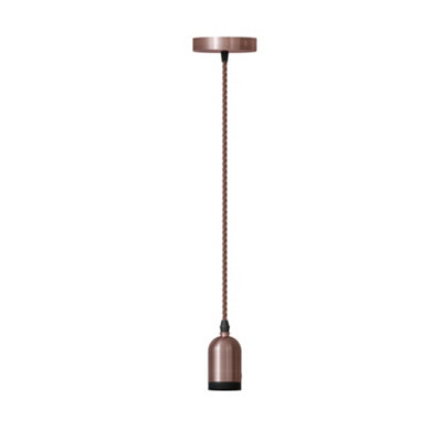  - Copper Vintage Industrial Pendant Light Fitting  E27 Ceiling Lamp With 95Cm Adjustable Cable