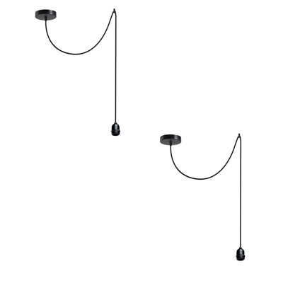 2 Pack Spider Pendant Light Single Head Adjustable E27 Ceiling LampRainproof from B&Q