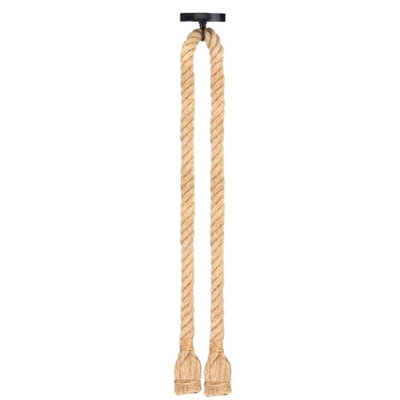 Industrial Style Ceiling Pendant Light With E27 Holder And 200Cm Adjustable Rope Cable No Bulb Included from B&Q