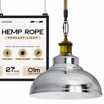 Modern 29Cm Curvy Shade Pendant Ceiling Light Shade E27 Hanging Chandelier Lamp Fixture Uk from B&Q