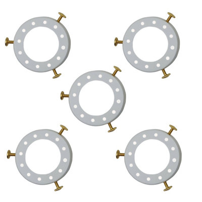  - 5 Pcs Lamp Shade Holders 50mm Fitter Adapter Rings For Retro Ceiling Pendant Lights And Table Lamps