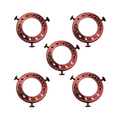  - 5 Pcs Lamp Shade Adapter Ring Fitter Screw On Holder For Pendant Light Fixtures