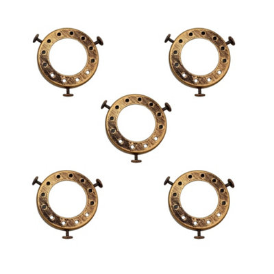  - 5 Pack Lamp Shade Holder 50mm Fitter Adapter Ring Screw On Pendant Light Socket Converter