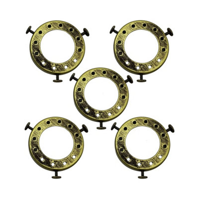  - 5 Pcs Lamp Shade Holder Adapter Ring 50mm Fitter Screw On For Ceiling Wall Lighting