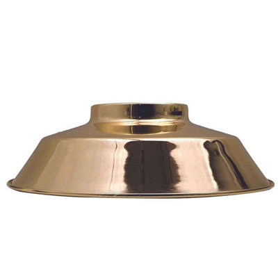 22Cm French Gold Metal Bowl Lampshade For Pendant Light Replacement Living RoomBedroom Vintage Ceiling Light Shade from B&Q