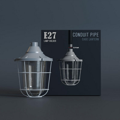 Industrial Ceiling Light Shade Metal 16.5 X 26Cm Grey Fisherman Style Modern Indoor Hanging Pendant Light Shade from B&Q