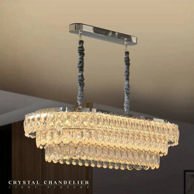  - Luxury K9 Crystal Pendant LightModern Crystal Chandelier For Dining And Living Rooms